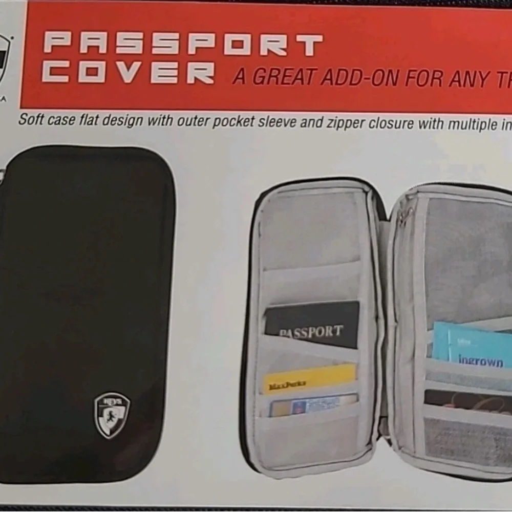 New HEYS Passport Multi Pockets Organizer/Cover Case For Travel Documents Trip